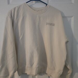PINK Victoria's Secret Beige Crewneck Sweater